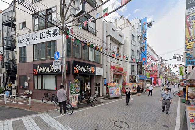 東十条駅北側エリア風景