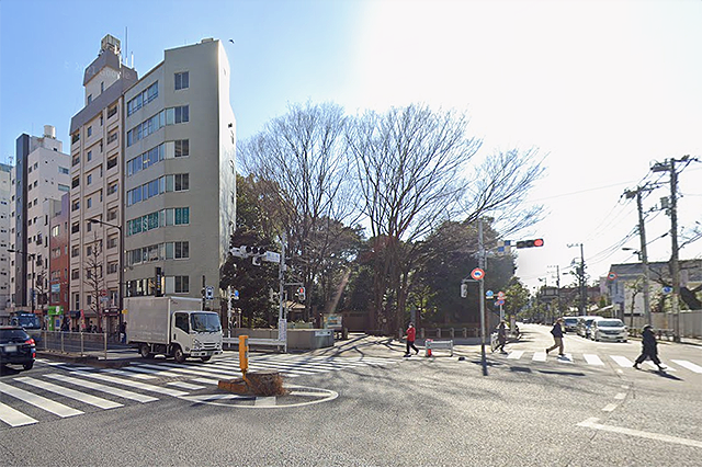 駒込駅南側エリアの風景