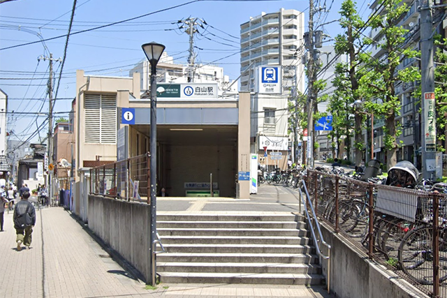 白山駅外観