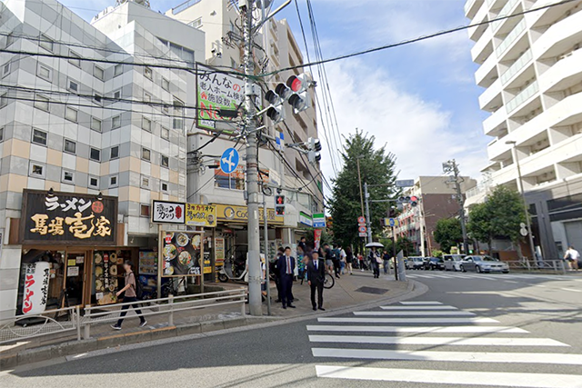 白山駅北側エリア風景