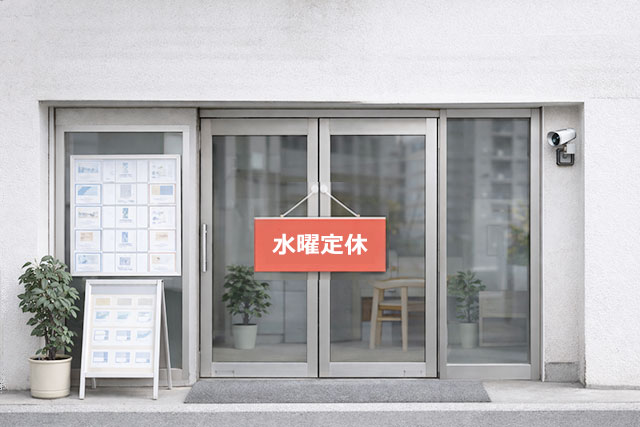 水曜定休不動産屋画像