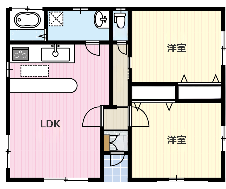 ２LDK間取り図