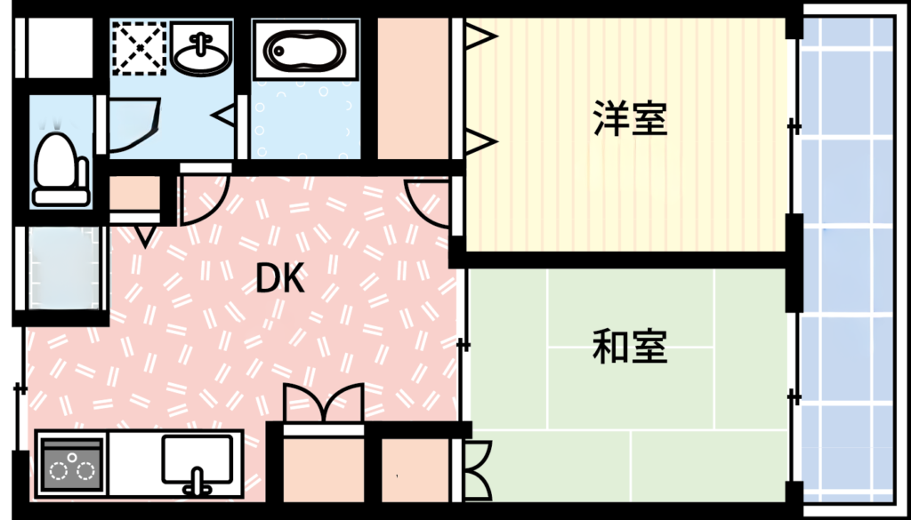 ２DK間取り図