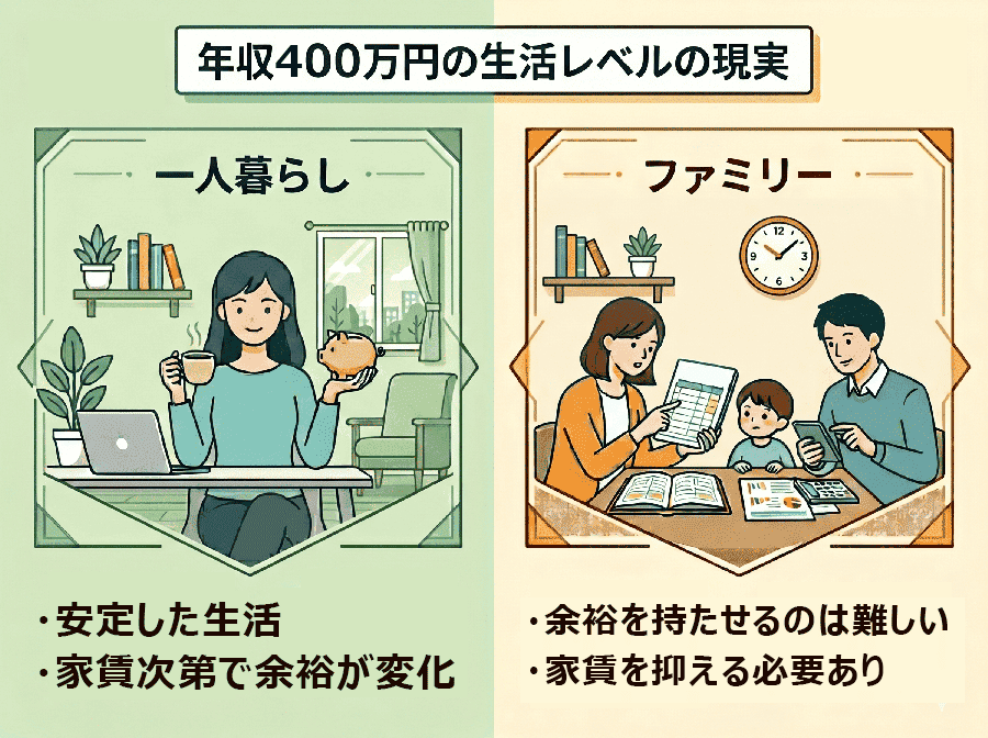 【図解】独身とファミリーの「生活レベル」リアルな実態