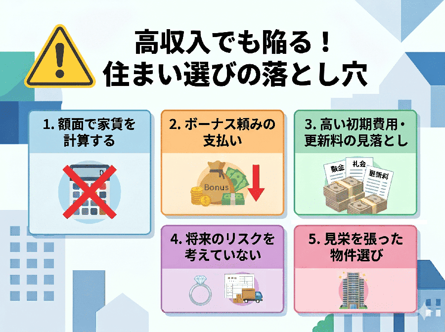 【図解】住まい選びの5つの落とし穴