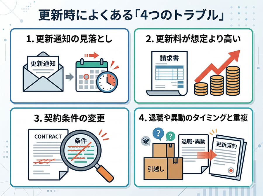 【図解】更新時によくある４つのどらブル