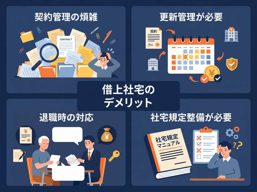 借上げ社宅のデメリット図説