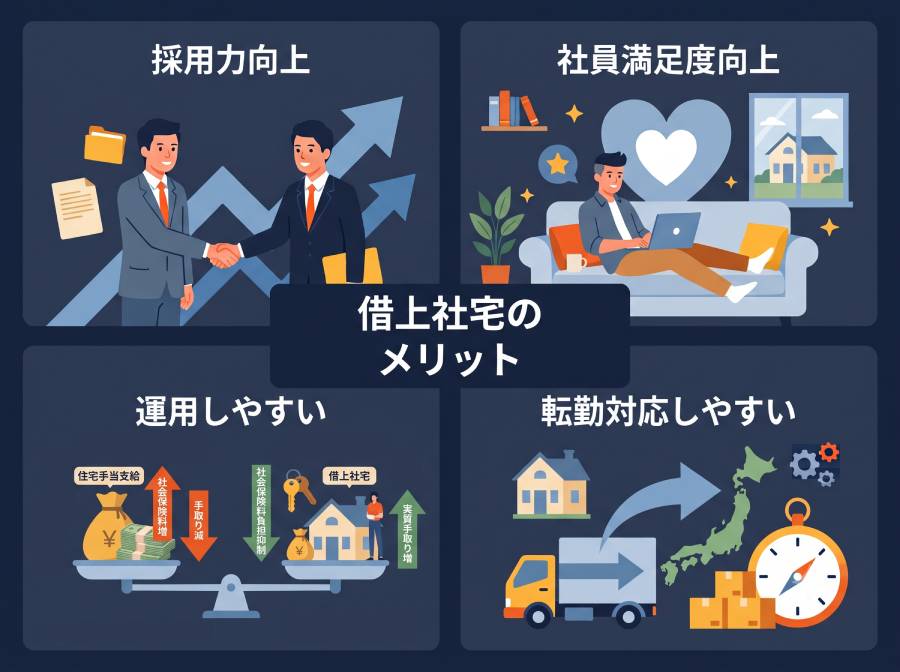 借上げ社宅のメリット図説