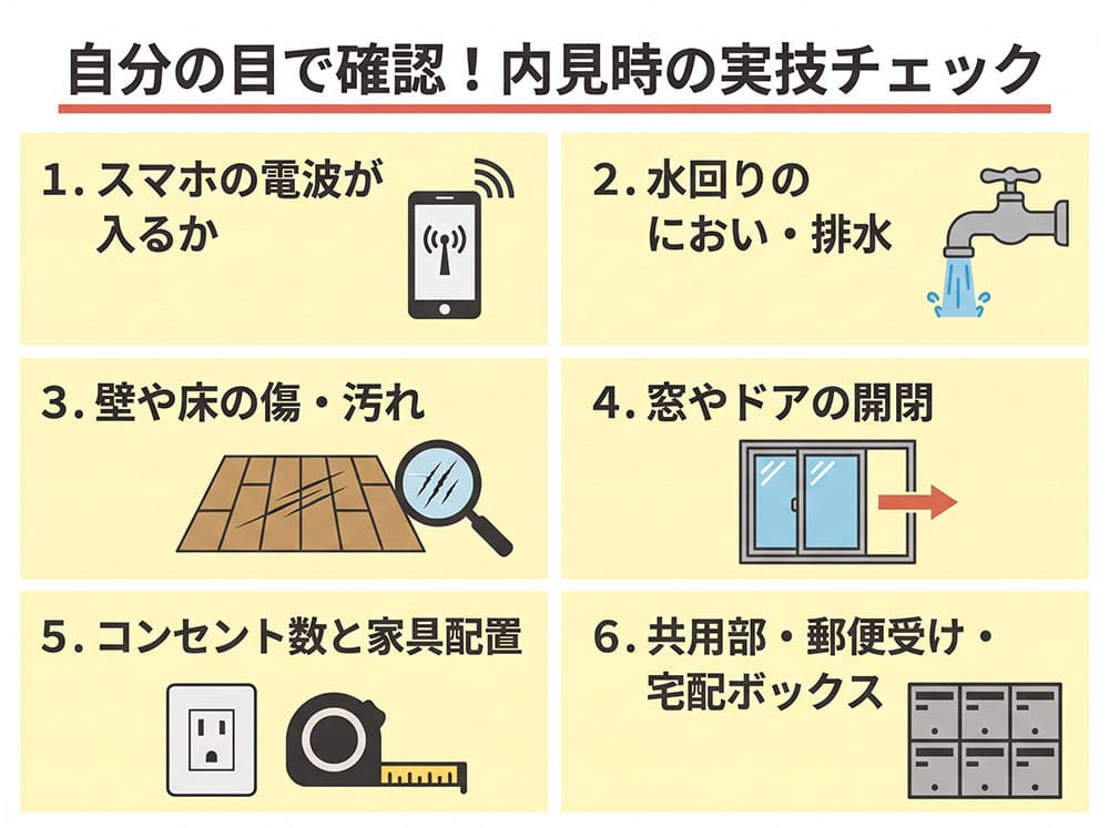 【図解】内見で聞くべき5大質問リスト