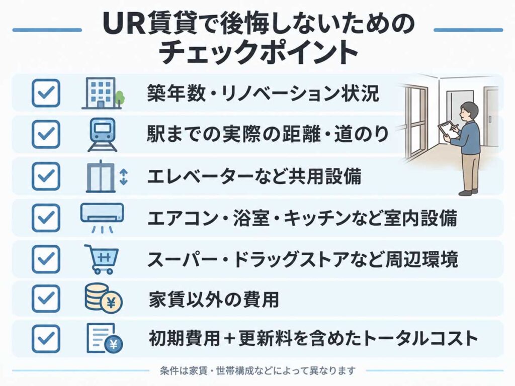 UR賃貸で後悔しないための物件選びチェックリスト