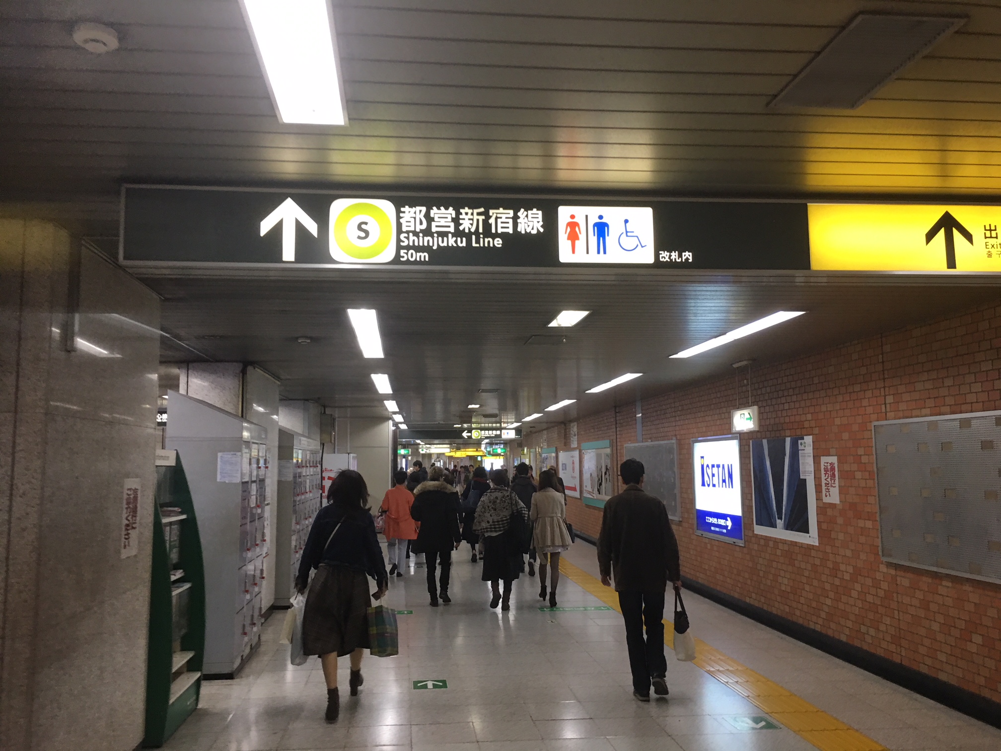 ↑ 都営新宿線 50m