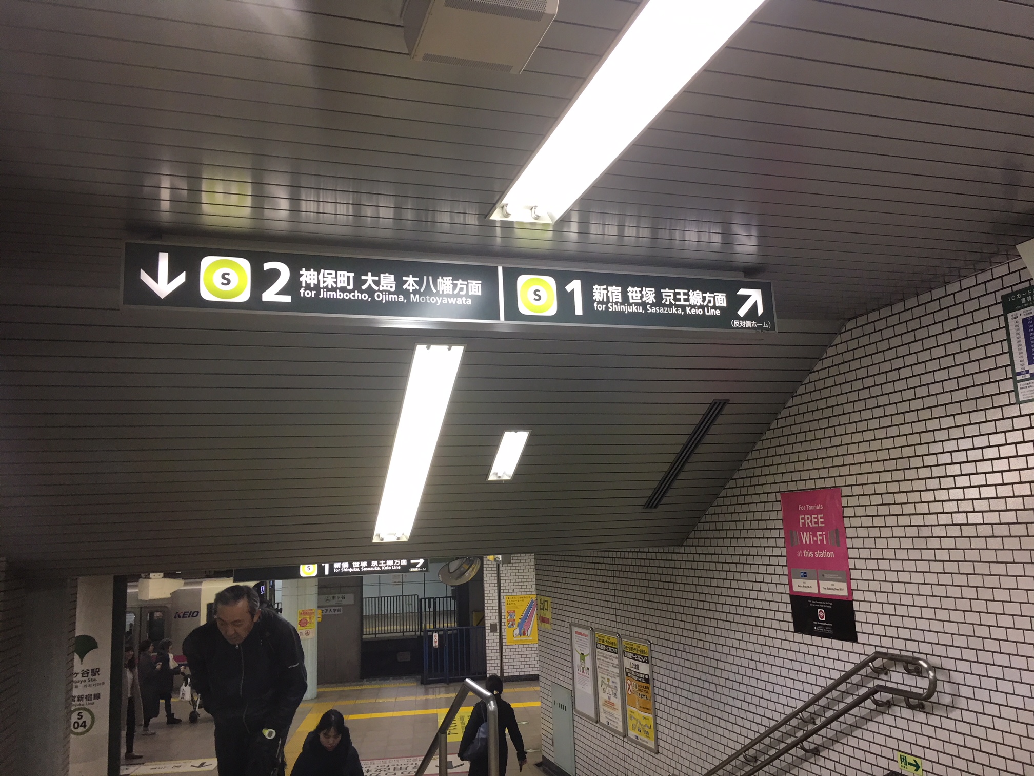 ２　神保町　大島　本八幡方面　１　新宿　笹塚　京王線　方面