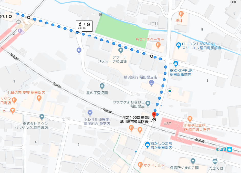 乗り換えルート地図