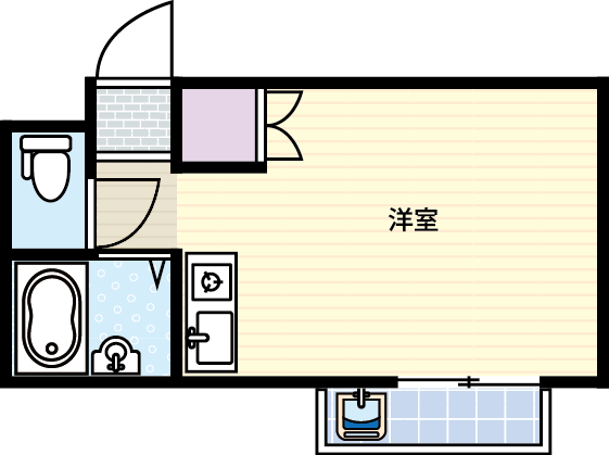 ワンルーム間取り