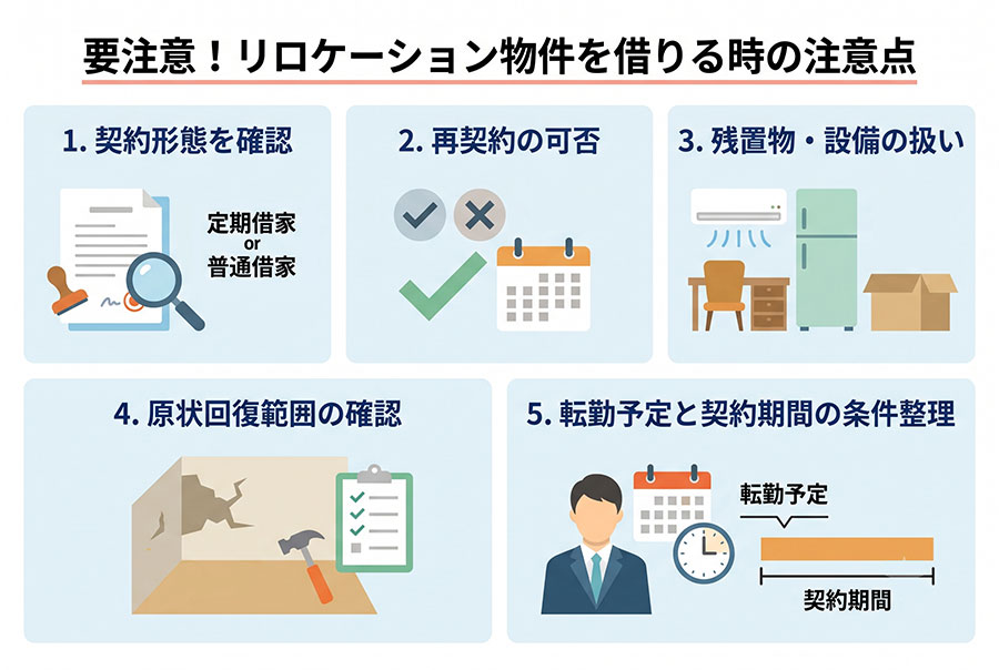【図解】リロケーション物件を借りる時の注意点