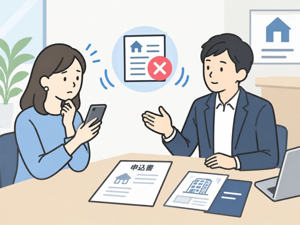 賃貸申込のキャンセルは不動産会社に迷惑?無断キャンセルを避けて早めに連絡・相談すべき理由のイメージ